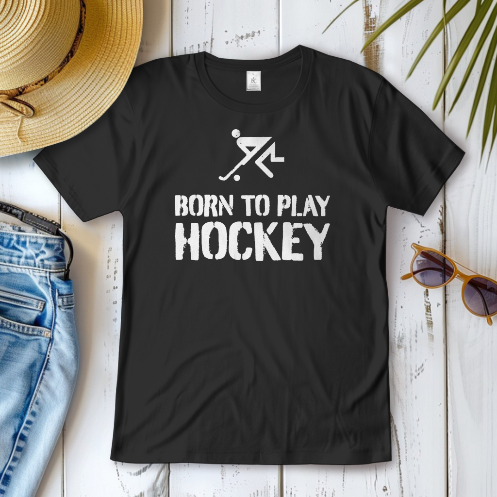 Damen T-Shirt - BORN TO PLAY HOCKEY