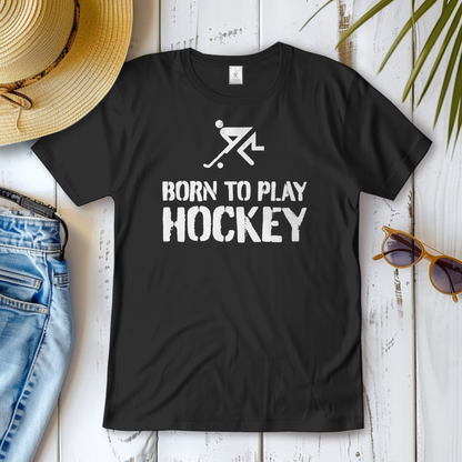 Damen T-Shirt - BORN TO PLAY HOCKEY