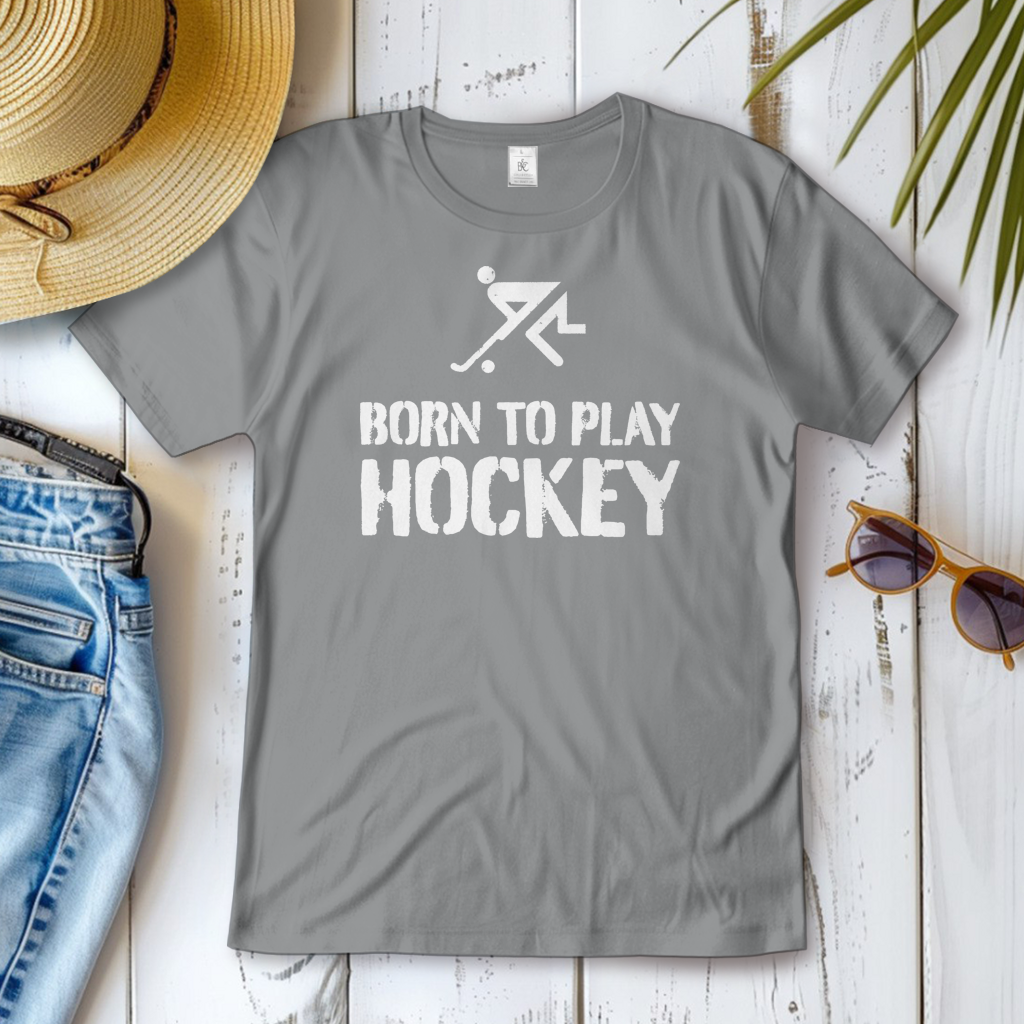 Damen T-Shirt - BORN TO PLAY HOCKEY