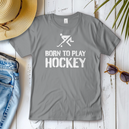 Damen T-Shirt - BORN TO PLAY HOCKEY