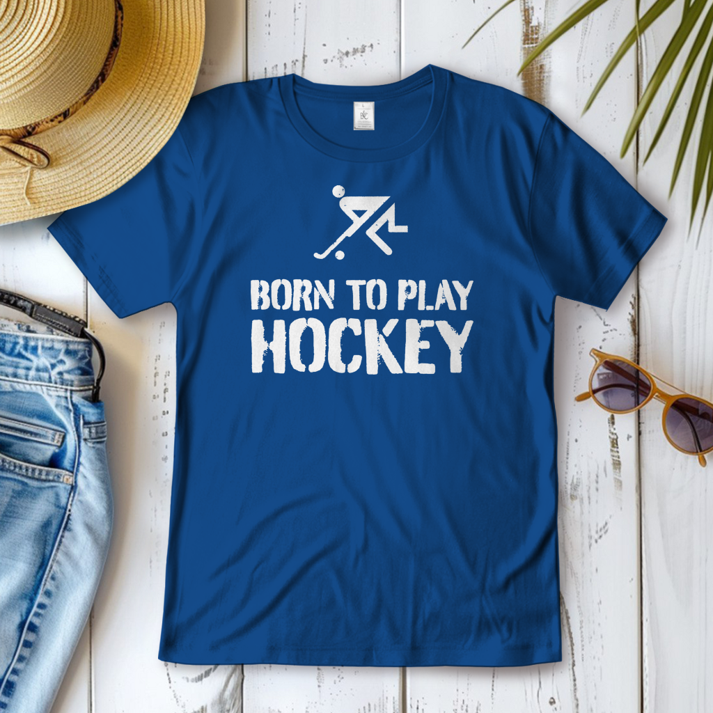 Damen T-Shirt - BORN TO PLAY HOCKEY