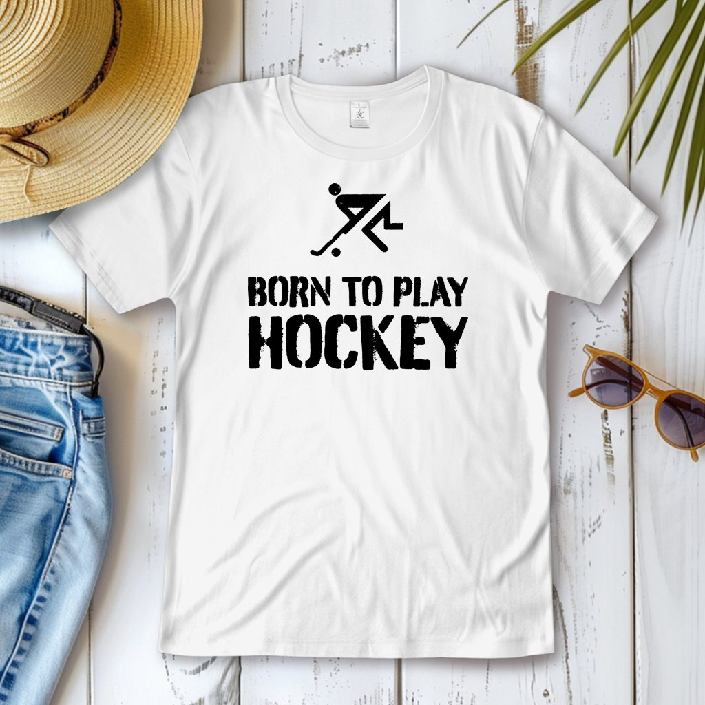 Damen T-Shirt - BORN TO PLAY HOCKEY