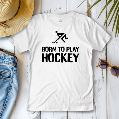 Damen T-Shirt - BORN TO PLAY HOCKEY
