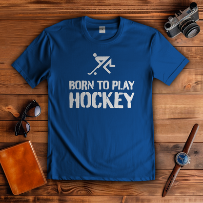 Herren T-Shirt - BORN TO PLAY HOCKEY