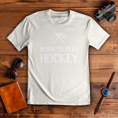 Herren T-Shirt - BORN TO PLAY HOCKEY