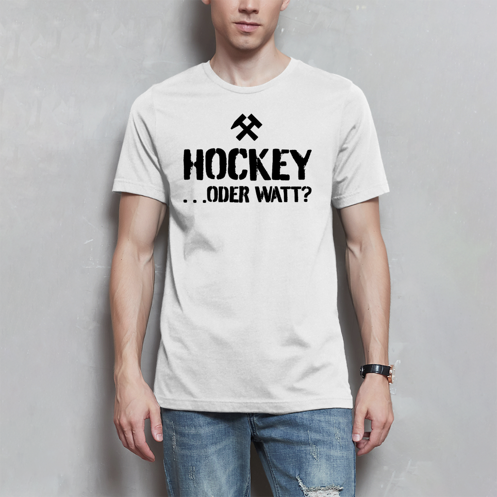 Herren T-Shirt - HOCKEY ...ODER WATT?