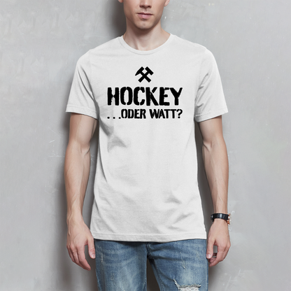 Herren T-Shirt - HOCKEY ...ODER WATT?