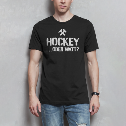 Herren T-Shirt - HOCKEY ...ODER WATT?