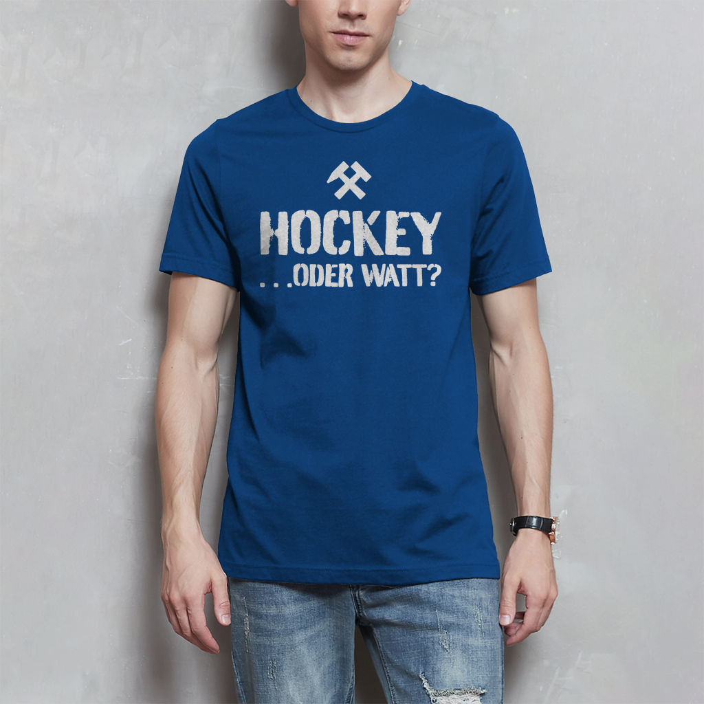 Herren T-Shirt - HOCKEY ...ODER WATT?