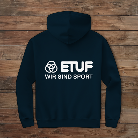 Herren Zipper Hoodie ETUF - WIR SIND SPORT - WHITE