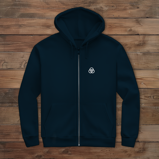 Herren Zipper Hoodie ETUF - WIR SIND SPORT - WHITE