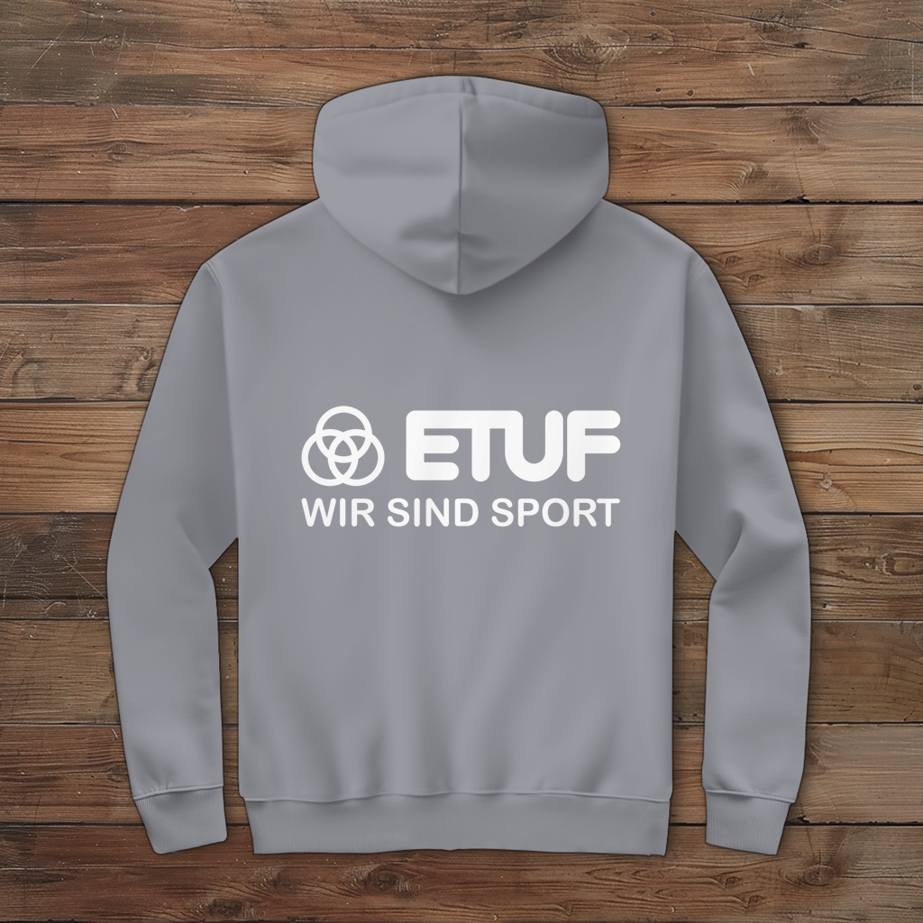 Herren Zipper Hoodie ETUF - WIR SIND SPORT - WHITE