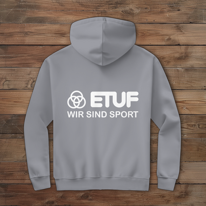 Herren Zipper Hoodie ETUF - WIR SIND SPORT - WHITE