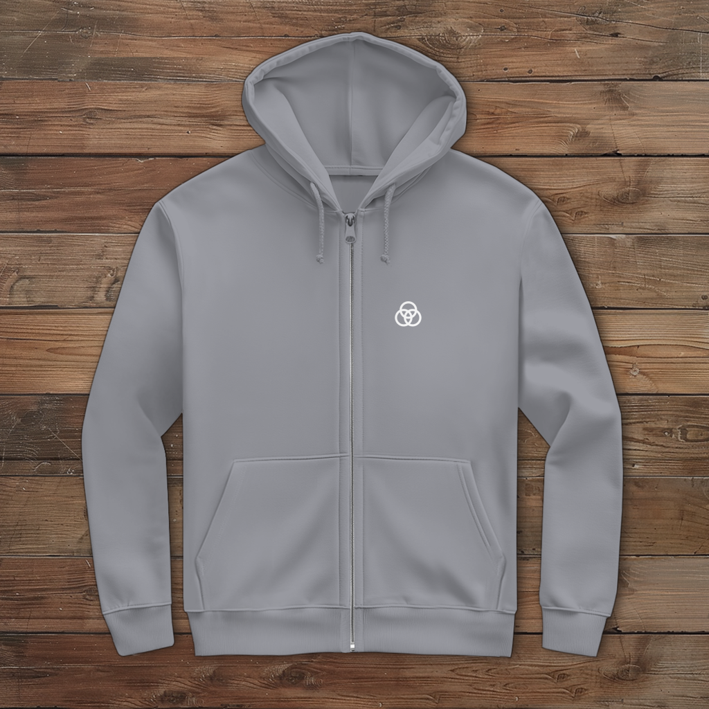 Herren Zipper Hoodie ETUF - WIR SIND SPORT - WHITE